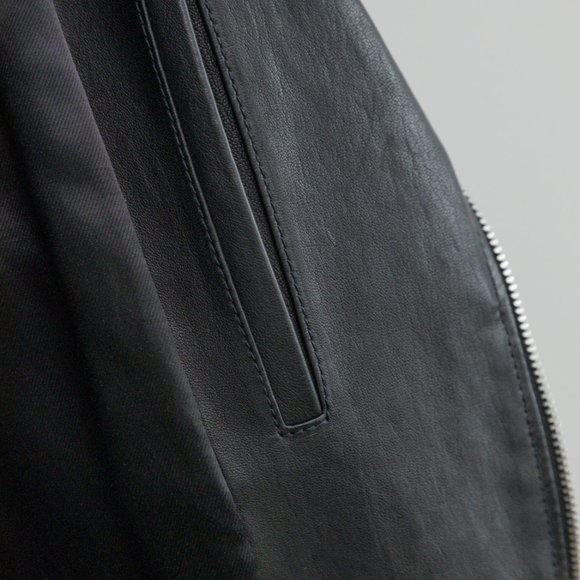 Saint Laurent Leather Biker-Style Jacket - Picture 6 of 6